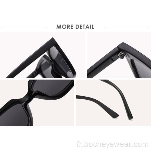 Carré de la mode européenne et américaine grand cadre Lunettes de soleil Tendance de la mode féminine les mêmes lunettes de soleil lunettes de soleil de rue pour hommes s2